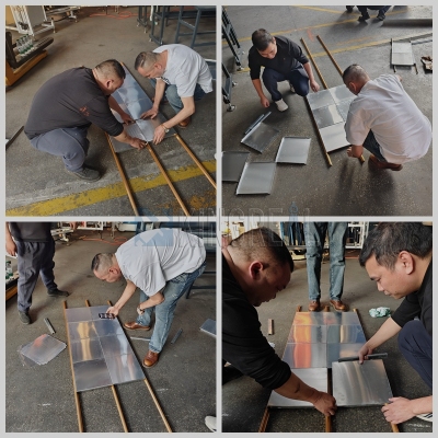 Turkish Customer Acceptance: Metal Ceiling Tile Making Machine