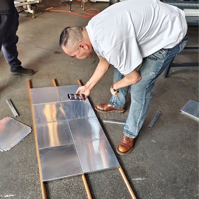 metal ceiling tile making machine