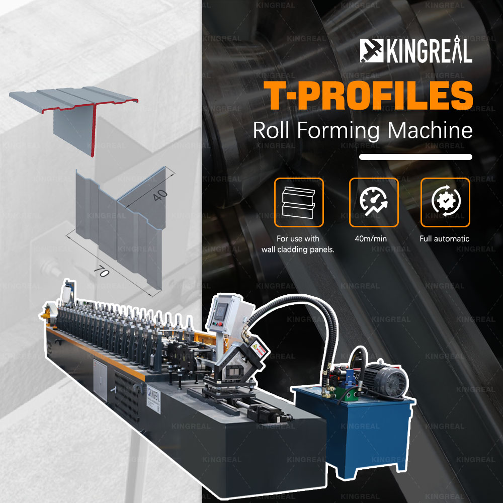 steel t profile roll forming machine