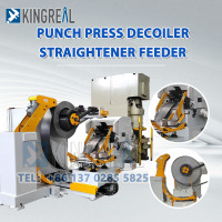 Mesin Press Pukulan, Pembuka Gulungan, Pelurus, Pengumpan