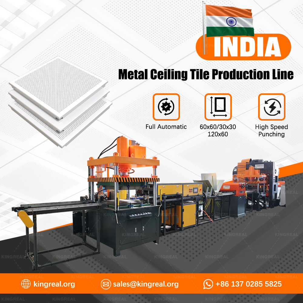 Indian Project: Aluminum Ceiling Tile Machine
