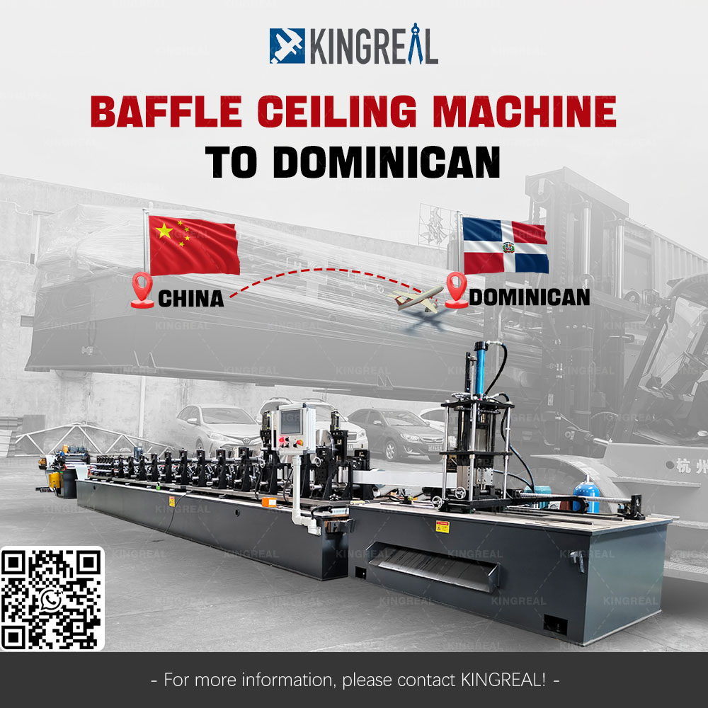 Baffle Ceiling Machine Shipped to Dominican