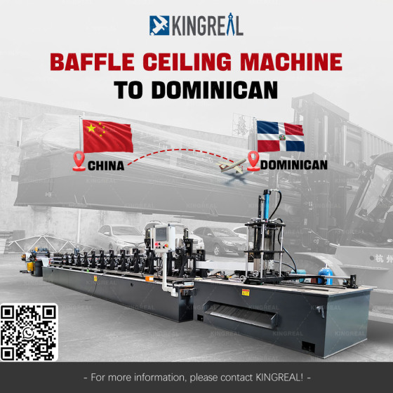 Machine à plafond à baffle expédiée en République dominicaine