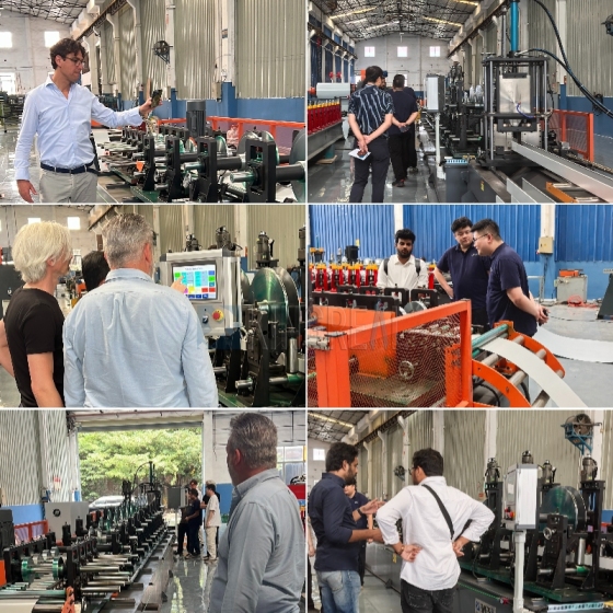 Customers Visit: Baffle Ceiling Machine