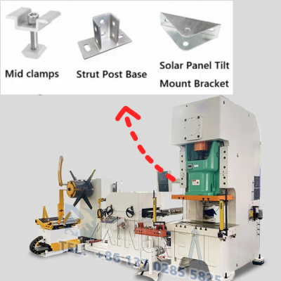 Metal Stamped Parts Making Machine for Solar Mounting Profiles