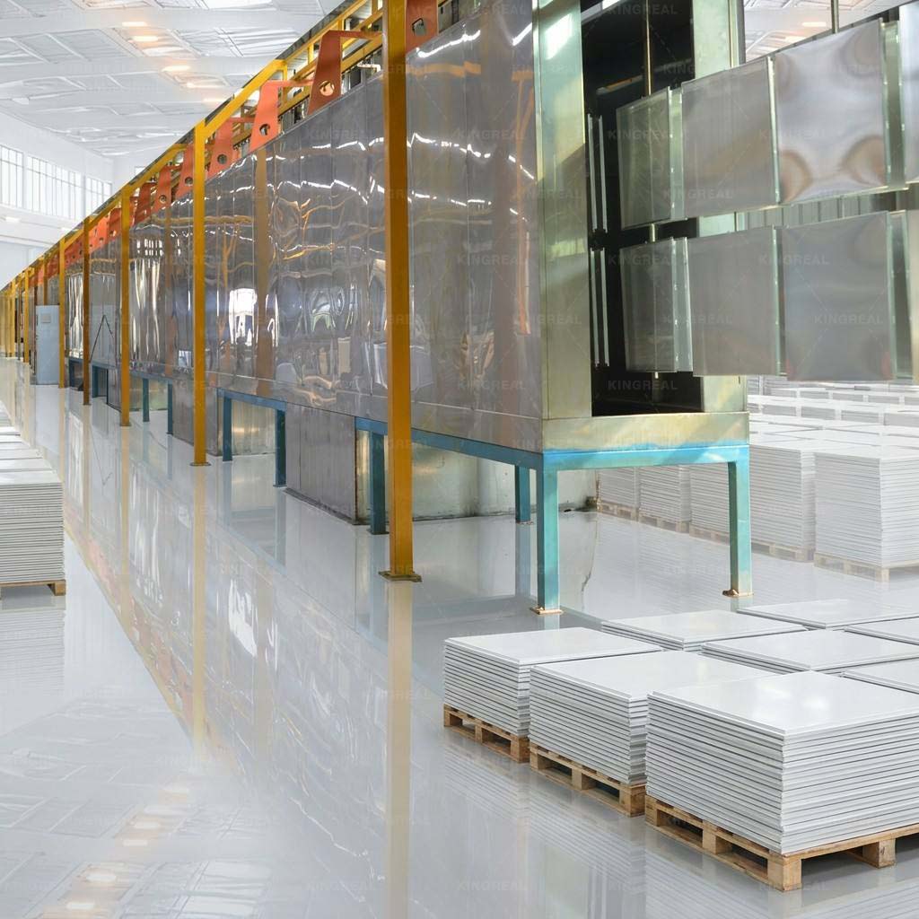 metal powder coating paint line