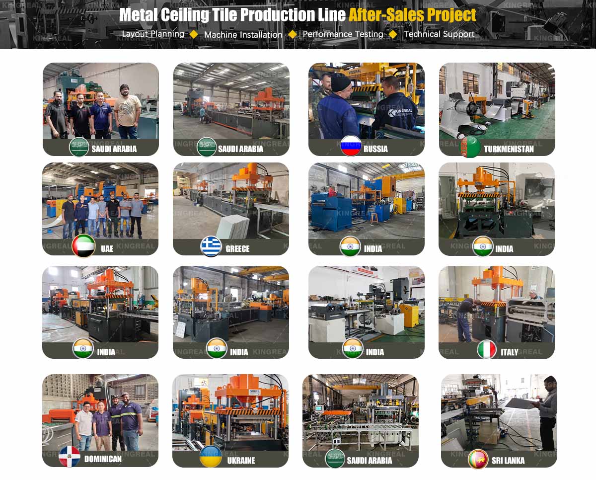 Metal Ceiling Tile Bending Forming Machine