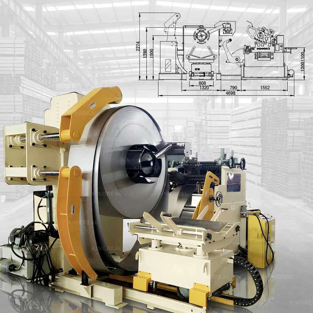 uncoiling straightener machine
