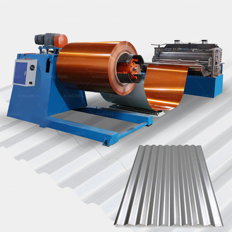 barrel corrugated roof sheet machine