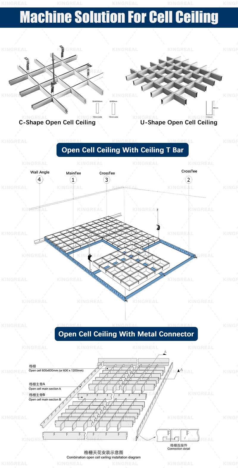 open cell ceiling machine open cell ceiling machine