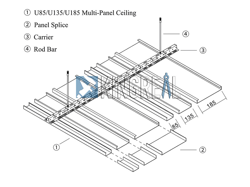 Linear Strip Ceiling Machine