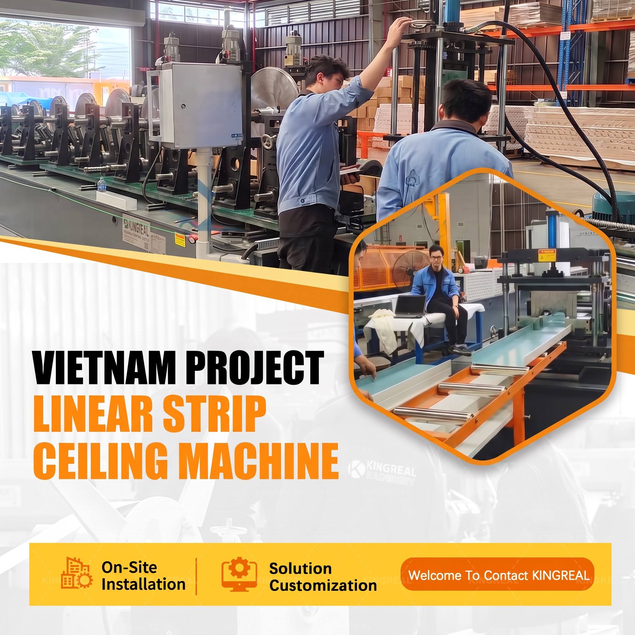 Linear Strip Ceiling Machine