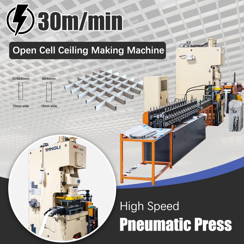 U10 U15 Open Cell Ceiling Machine