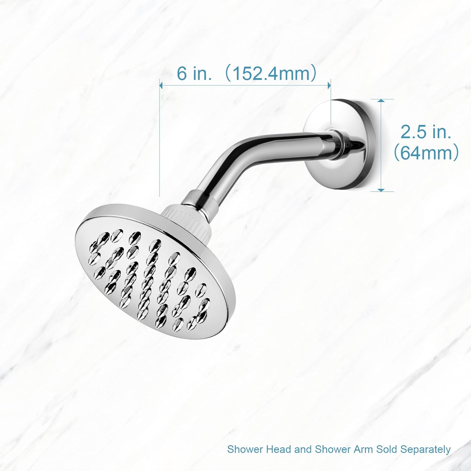 Wall Mount Shower Arm with Flange