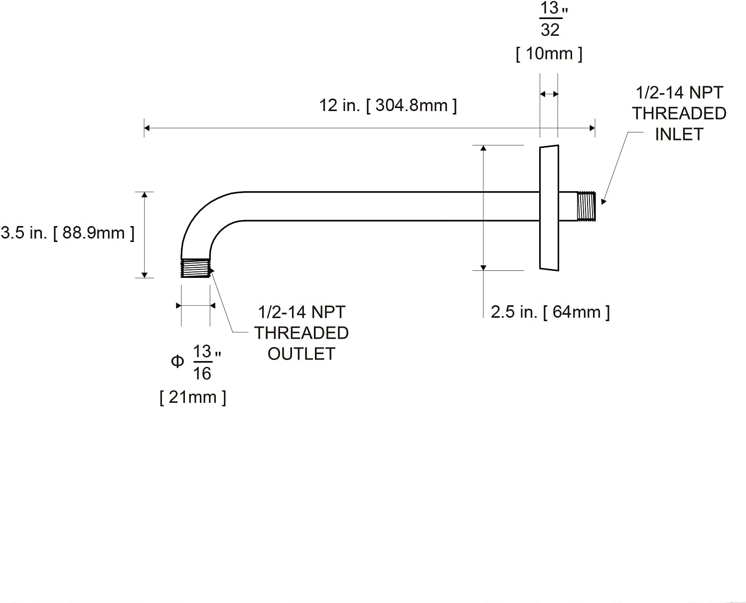 shower head arm