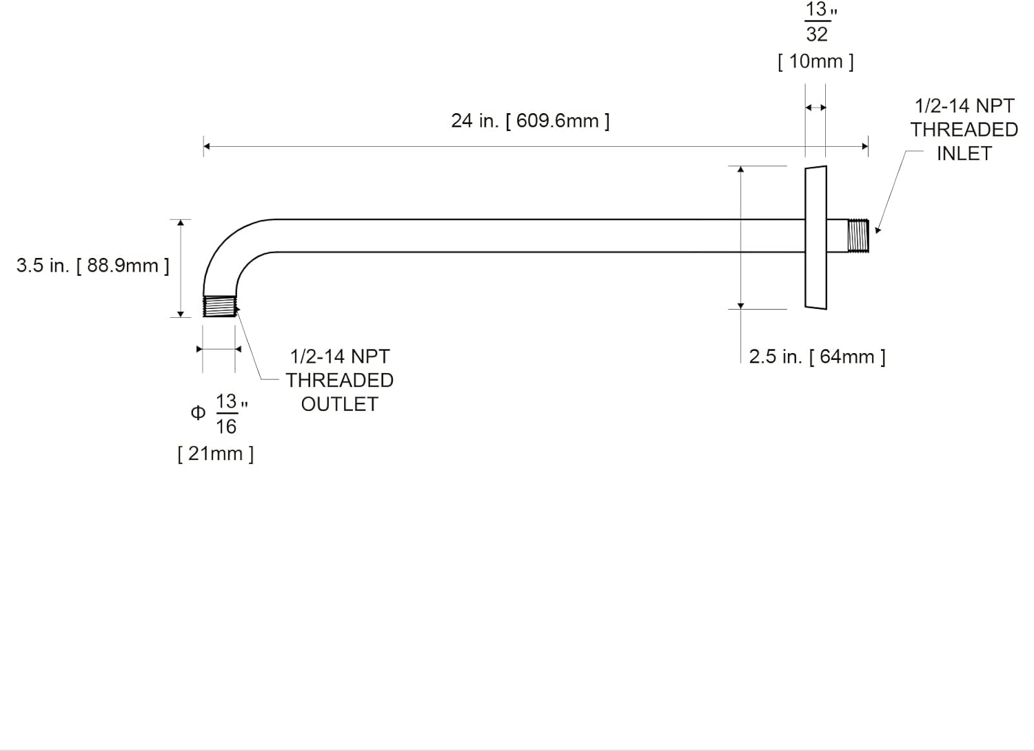 shower arm