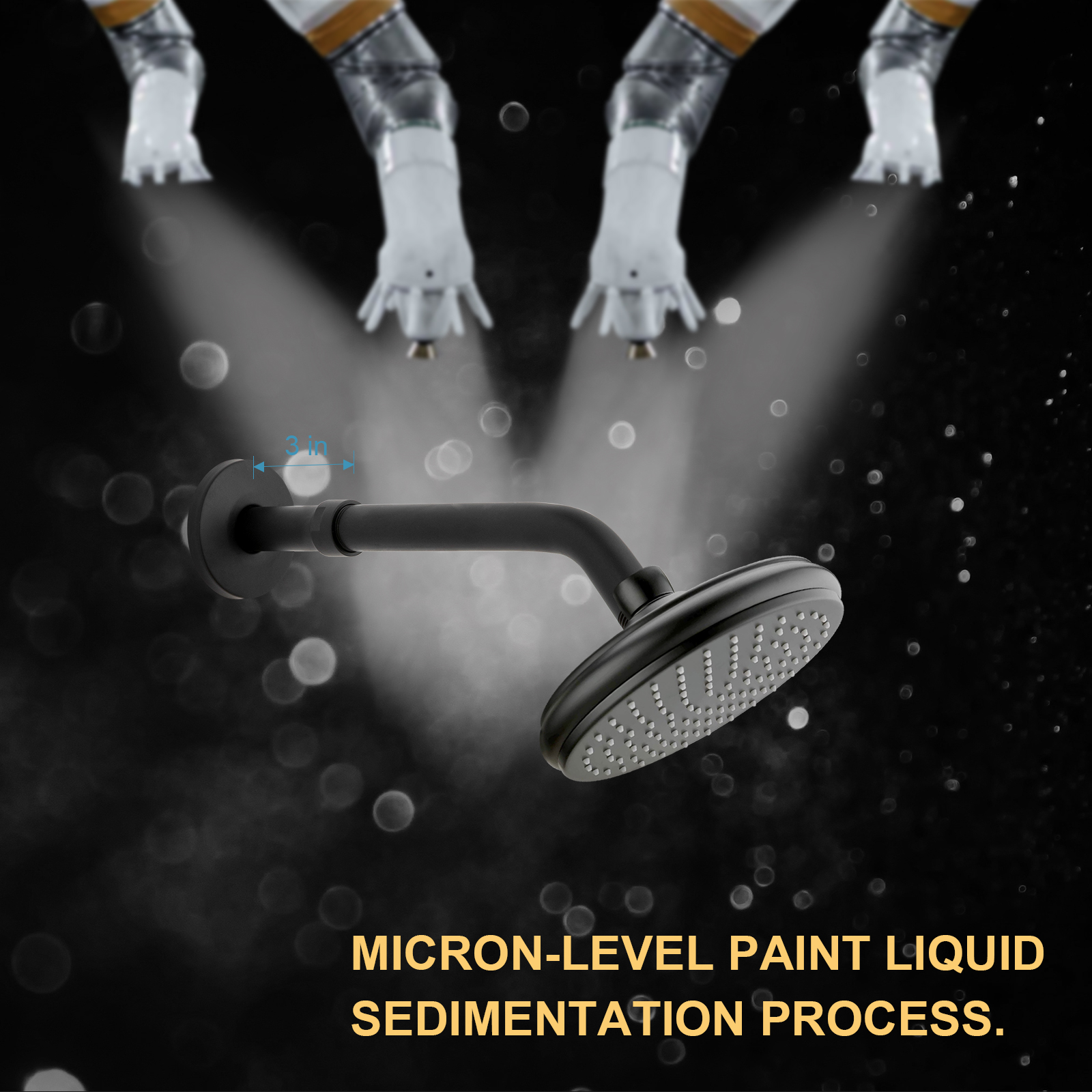 OFFO Shower Head Extension Arm, 304 Stainless Steel Shower Pipe Extension