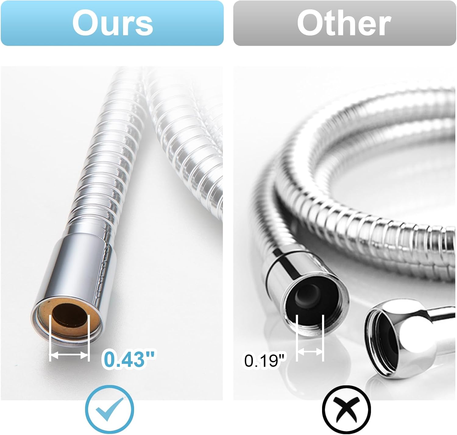 long shower hose