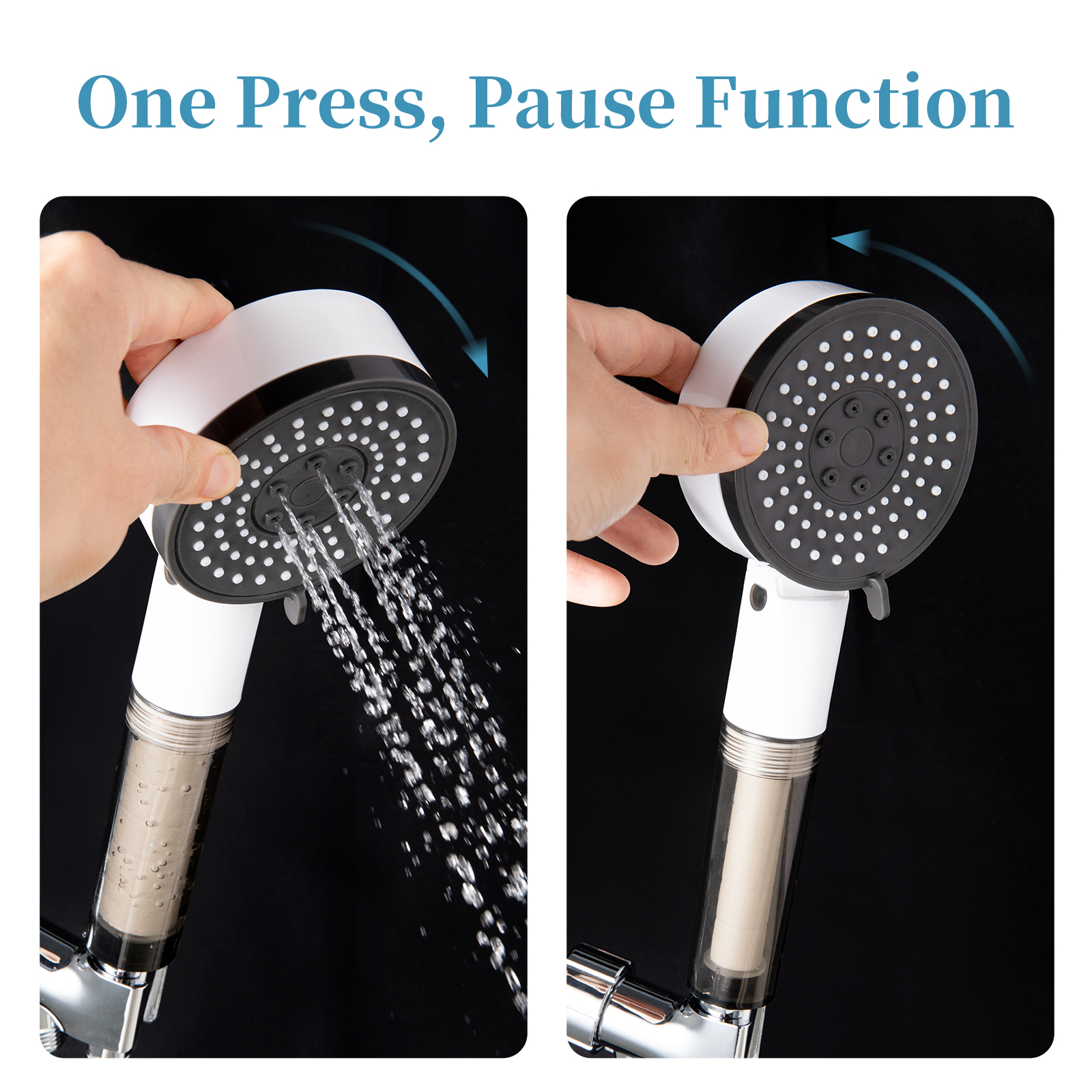 OFFO Shower Head with Handheld, 3-Mode Shower Heads with Filter