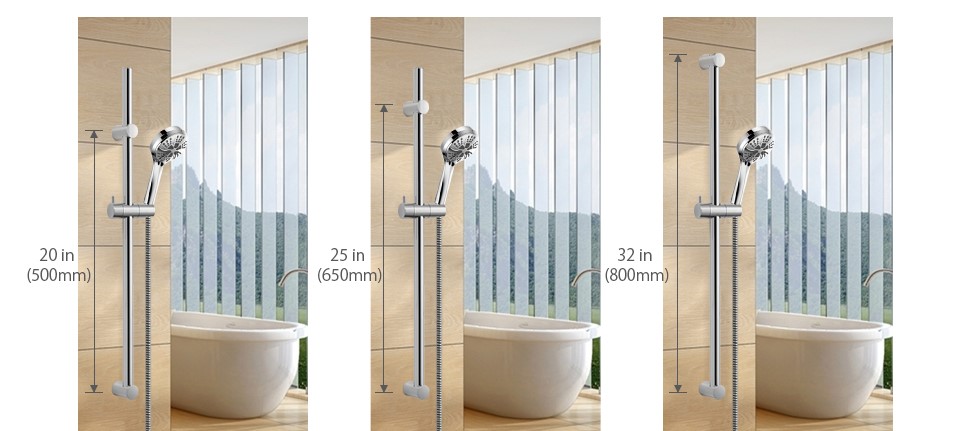 shower slide bar