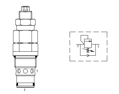Direct Acting With Anti-Cavitation Cartridge Relief Valve