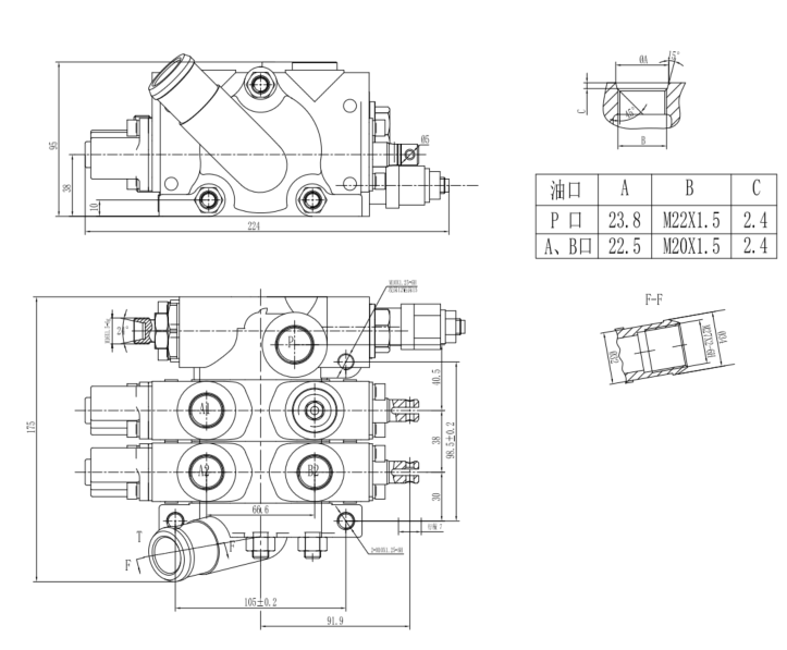 Manual Sectional Directional Valve