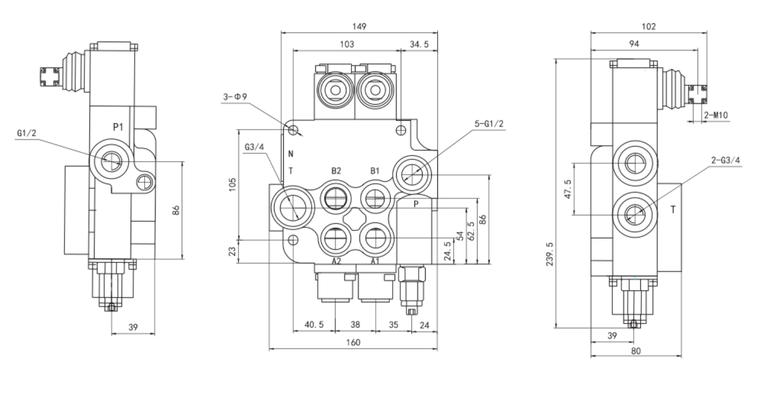 P80 Series Monoblock Valve