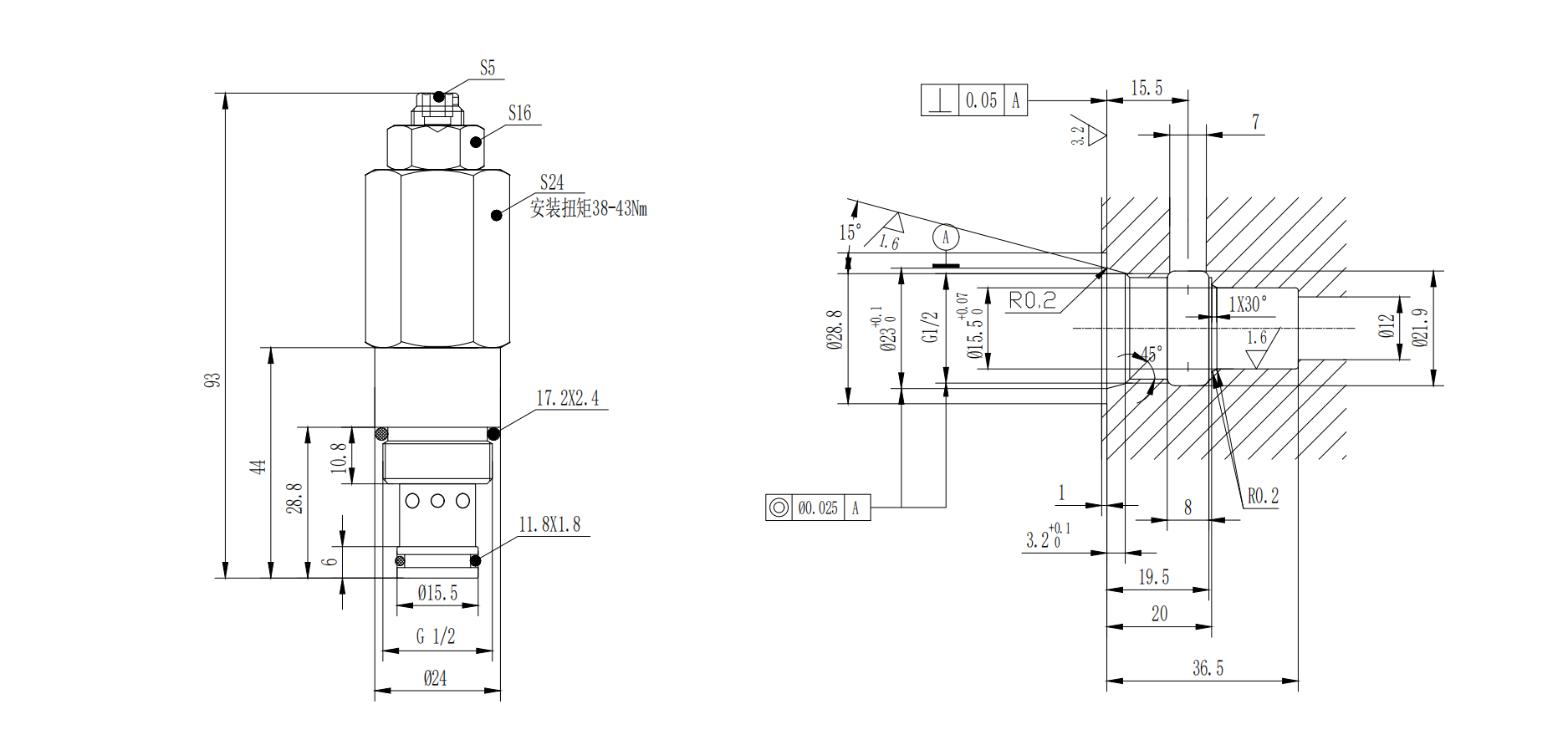 Pilot Operated Relief Valve