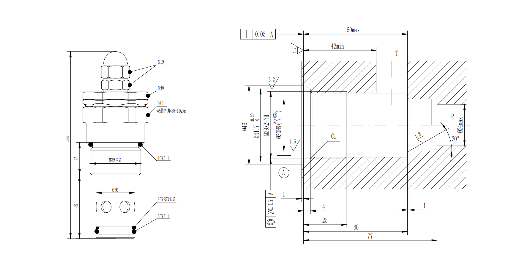 Pilot Operated Check Relief Valve