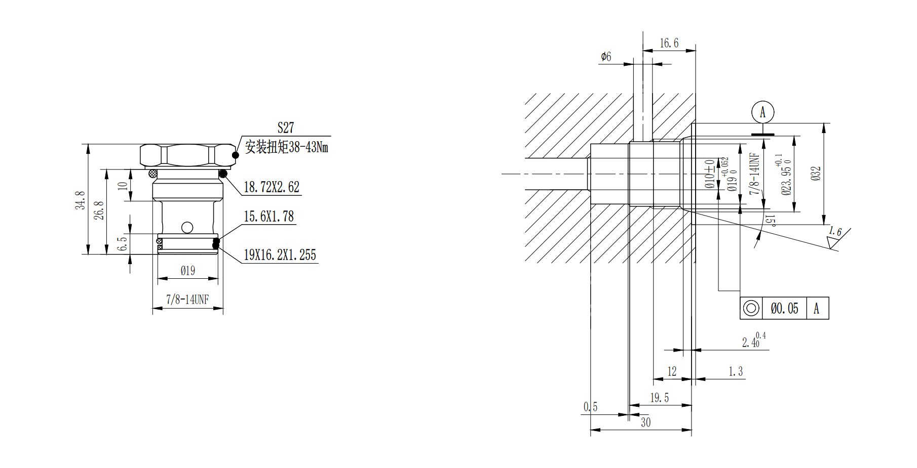 Cartridge Check Valve