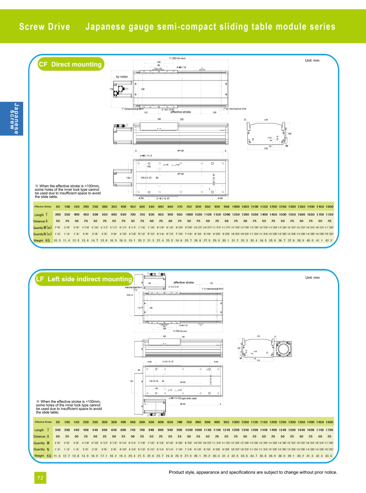 Linear slide