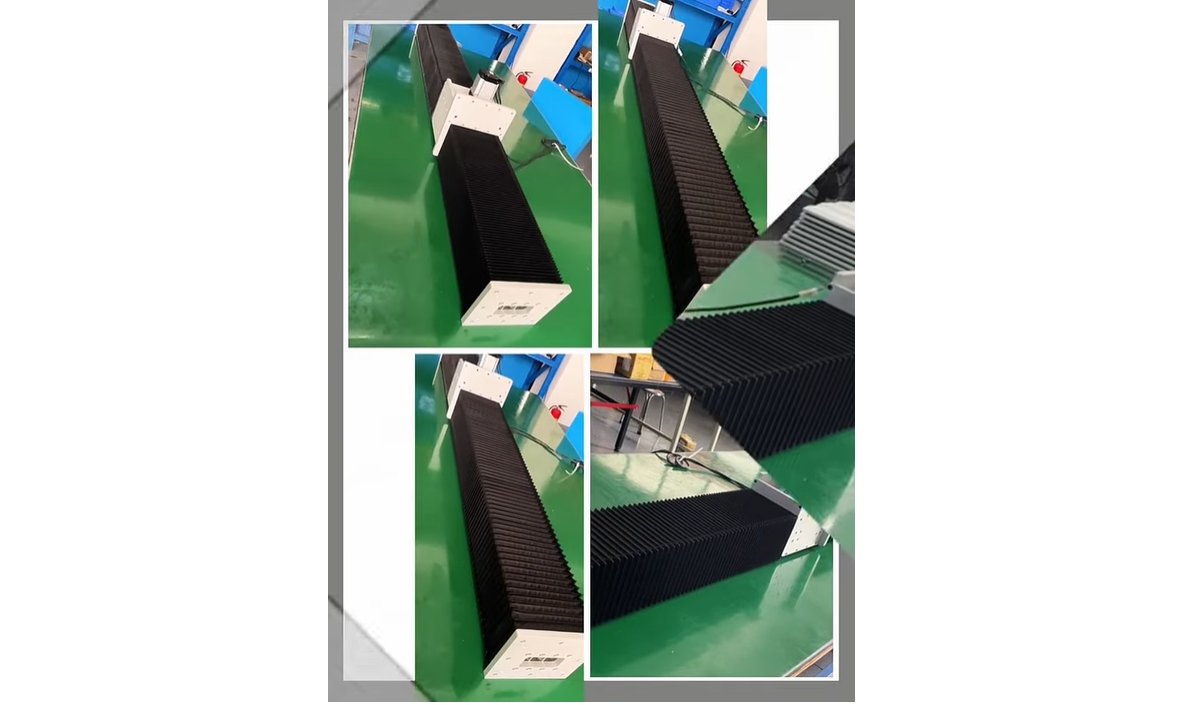 Dual Z-axis manipulator with accordion cover for dust prevention