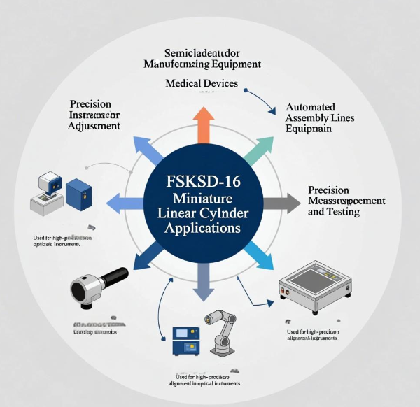 Applications of the FSKSD-16 miniature electric cylinder