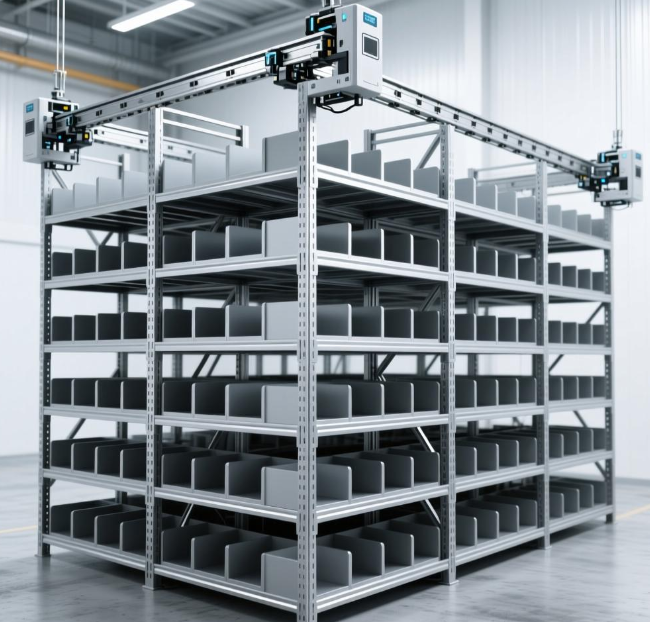 Shelving equipment used with linear modules