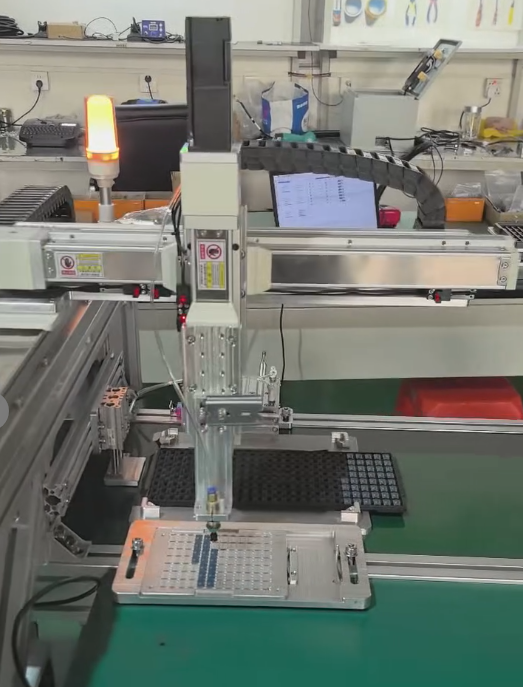 Modular IC chip tray handling equipment
