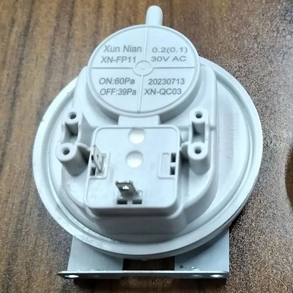 How to set the pressure of the gas furnace pressure switch?