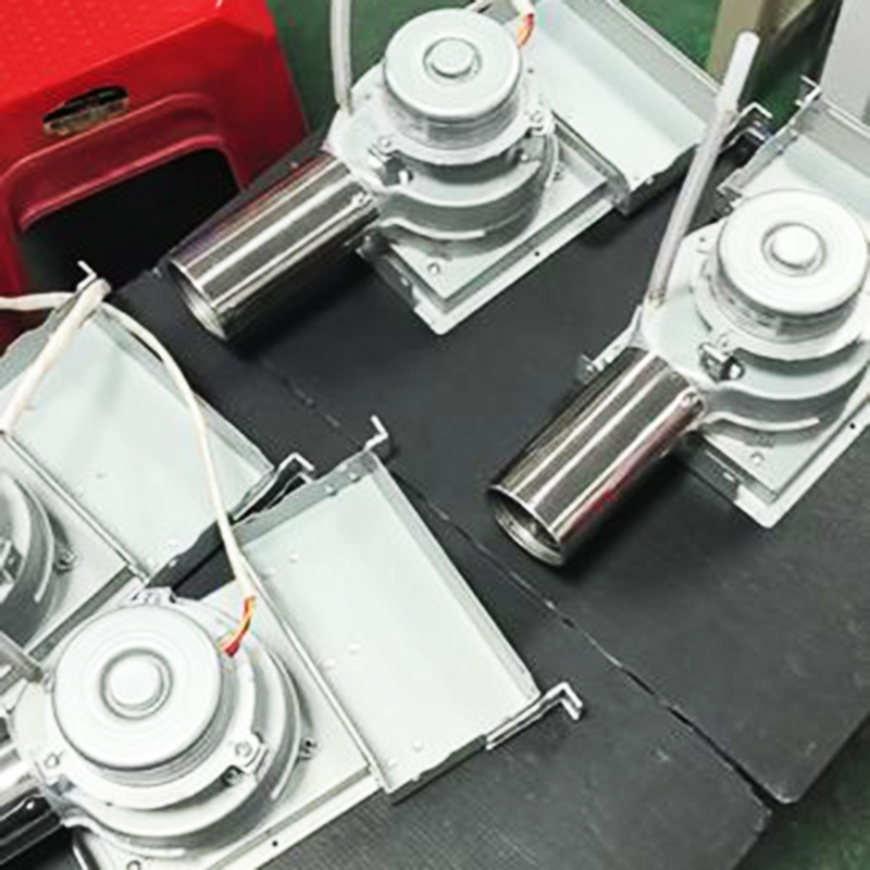 What are the technical advantages of DC inverter fans for wall-hung boilers?