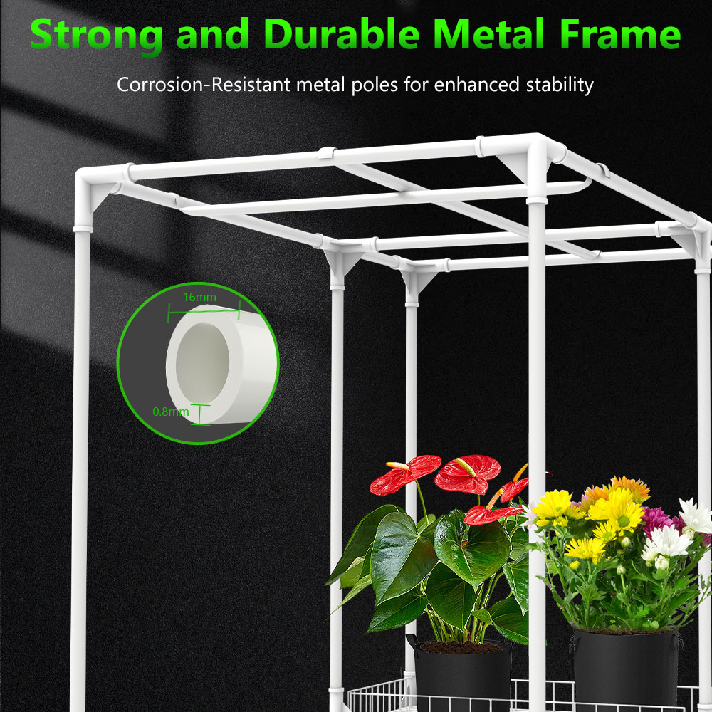 Plant Grow Tent Hydroponic Higher Density 600D Mylar Reflective Indoor Plant Greenhouse for Flora Vegetables Flower