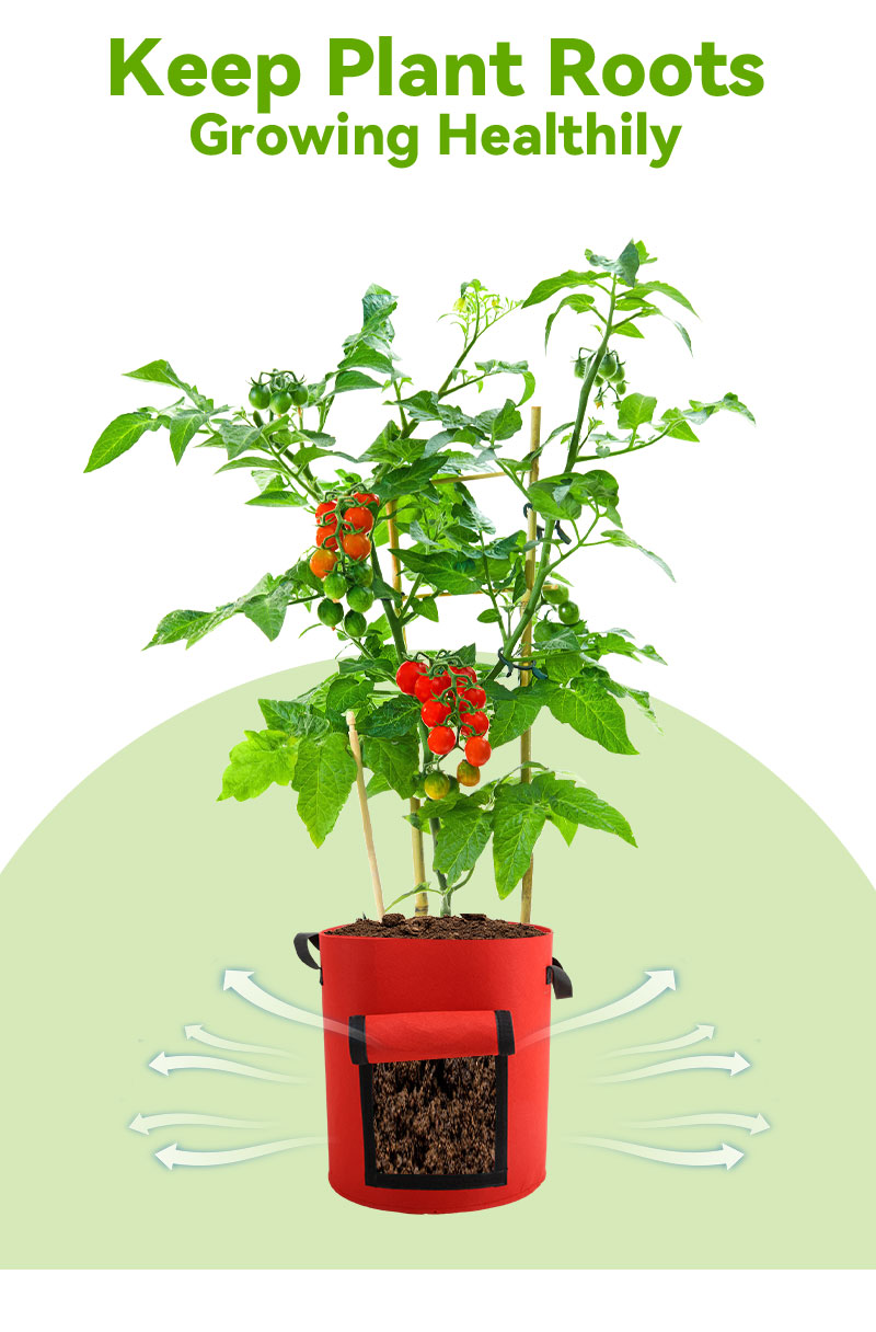 Nonwoven Fabric Pots with Handles