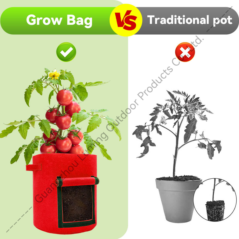 Sacs de culture de pommes de terre de 10 gallons, sac de plantation de jardin avec poignée renforcée, pots en tissu non tissé épais pour tomates, légumes et fruits