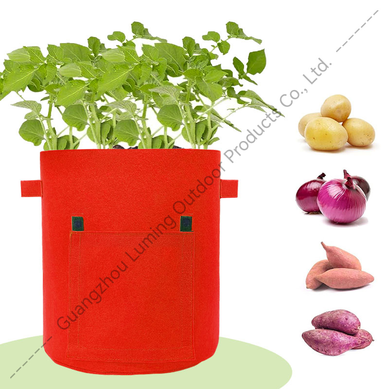 Sacs de culture de pommes de terre de 10 gallons, sac de plantation de jardin avec poignée renforcée, pots en tissu non tissé épais pour tomates, légumes et fruits