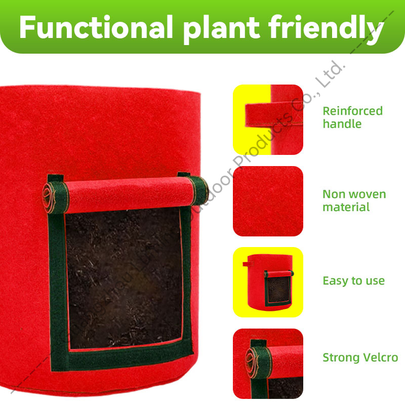 Sacs de culture de pommes de terre de 10 gallons, sac de plantation de jardin avec poignée renforcée, pots en tissu non tissé épais pour tomates, légumes et fruits