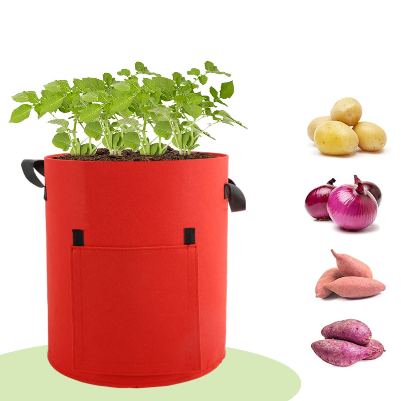 Sacs de culture de pommes de terre de 20 gallons avec 2 rabats, sacs de culture de pommes de terre robustes, sac de plantation avec poignées robustes et 2 fenêtres de récolte, sacs de culture de légumes