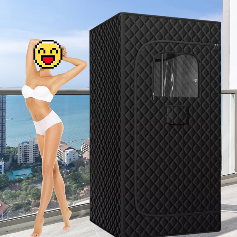 Sauna portable pour la maison, boîte de sauna pour tout le corps, tente de sauna à vapeur personnelle pour spa à domicile avec cuiseur vapeur 3L 110V, sauna à domicile 2024