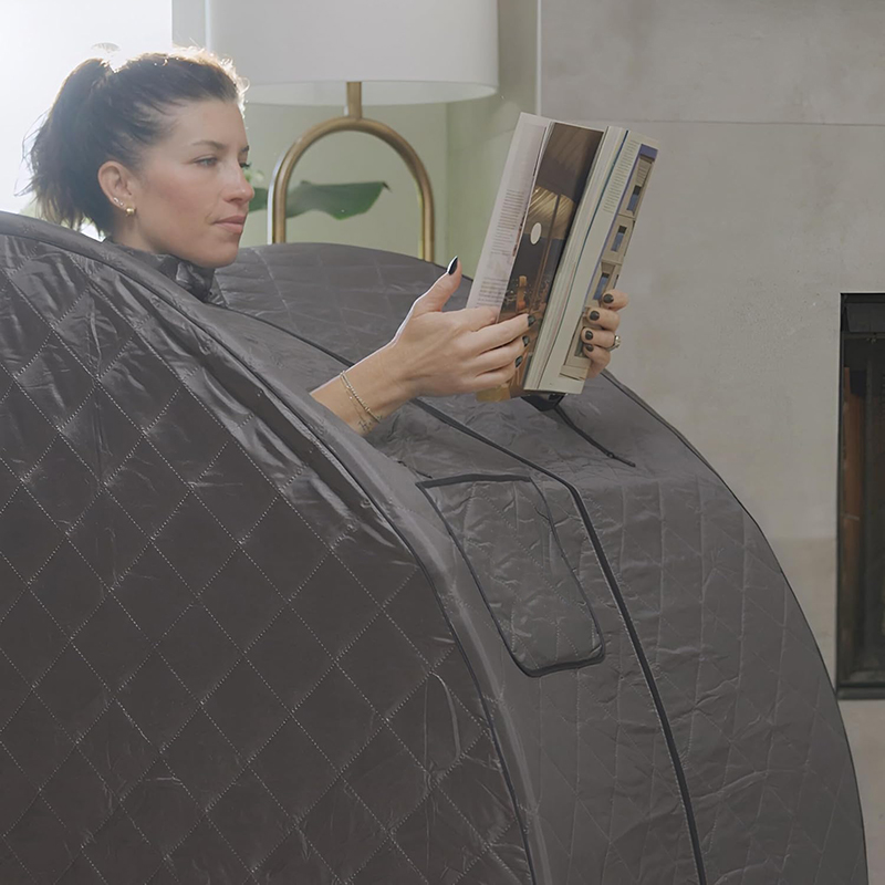 Tente de sauna à vapeur portable pleine taille, kit de sauna personnel surdimensionné pour spa à domicile, boîte de sauna légère avec cuiseur vapeur, télécommande de temps et de température