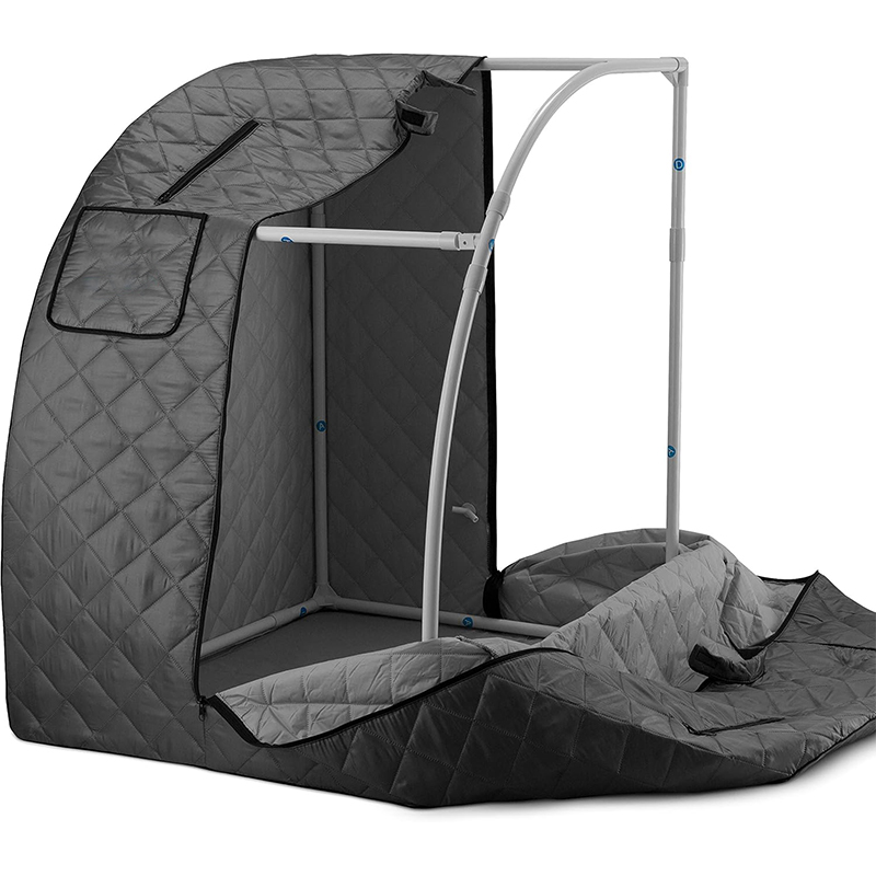 Tente de sauna à vapeur portable pleine taille, kit de sauna personnel surdimensionné pour spa à domicile, boîte de sauna légère avec cuiseur vapeur, télécommande de temps et de température