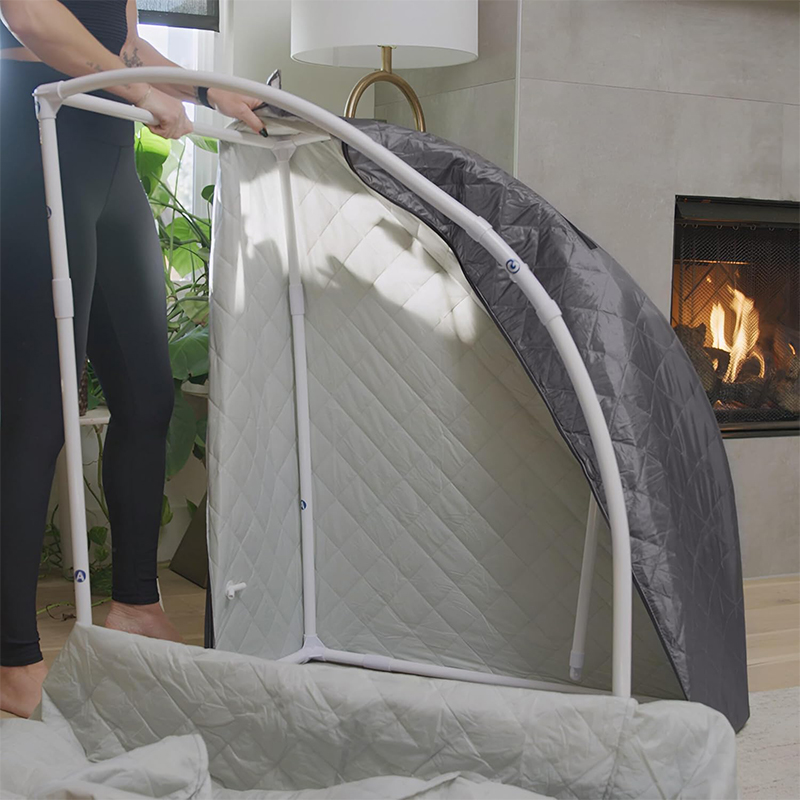 Tente de sauna à vapeur portable pleine taille, kit de sauna personnel surdimensionné pour spa à domicile, boîte de sauna légère avec cuiseur vapeur, télécommande de temps et de température