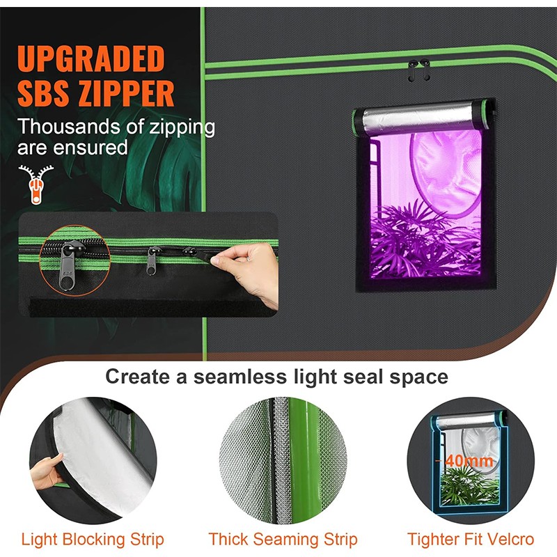 48"x48"x80'' Grow Tent