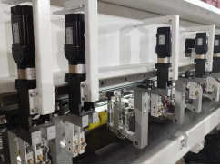 Sealing packaging production line