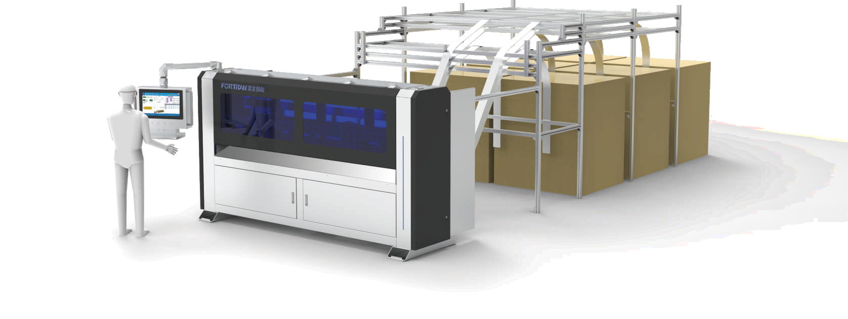 Cardboard cutting machine